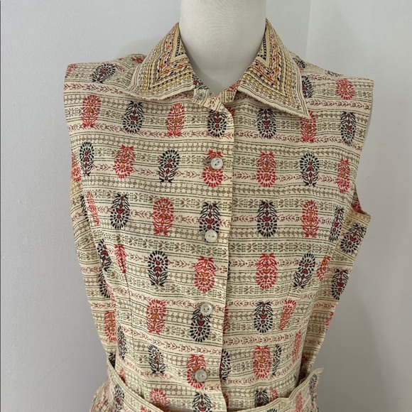 Vintage 50s Cotton MCM 2 Piece Novelty Print Set - Picture 4 of 6